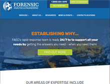 Tablet Screenshot of forensic-analysis.com